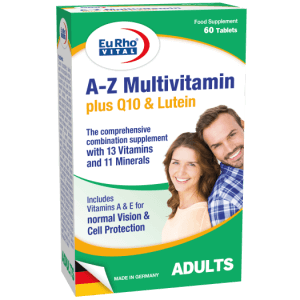 EuRho Vital A-Z Multivitamin plus Q10 & Lutein