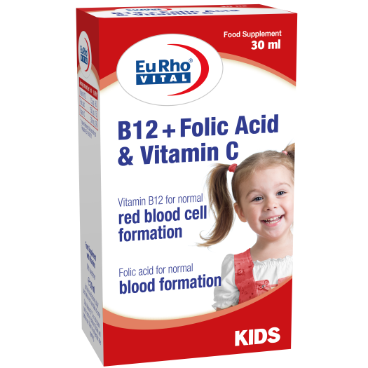 EuRho Vital B12 + Folic Acid & Vitamin C